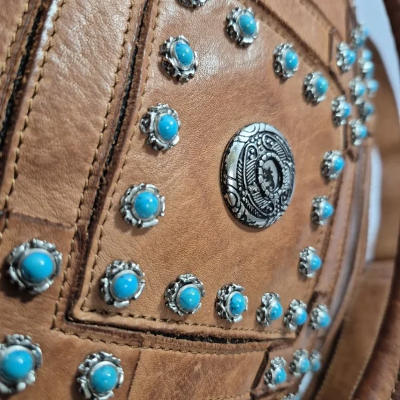 Kompanero Leather Bag Crossbody Sling Purse Large Western Wear - Picture 12 of 16